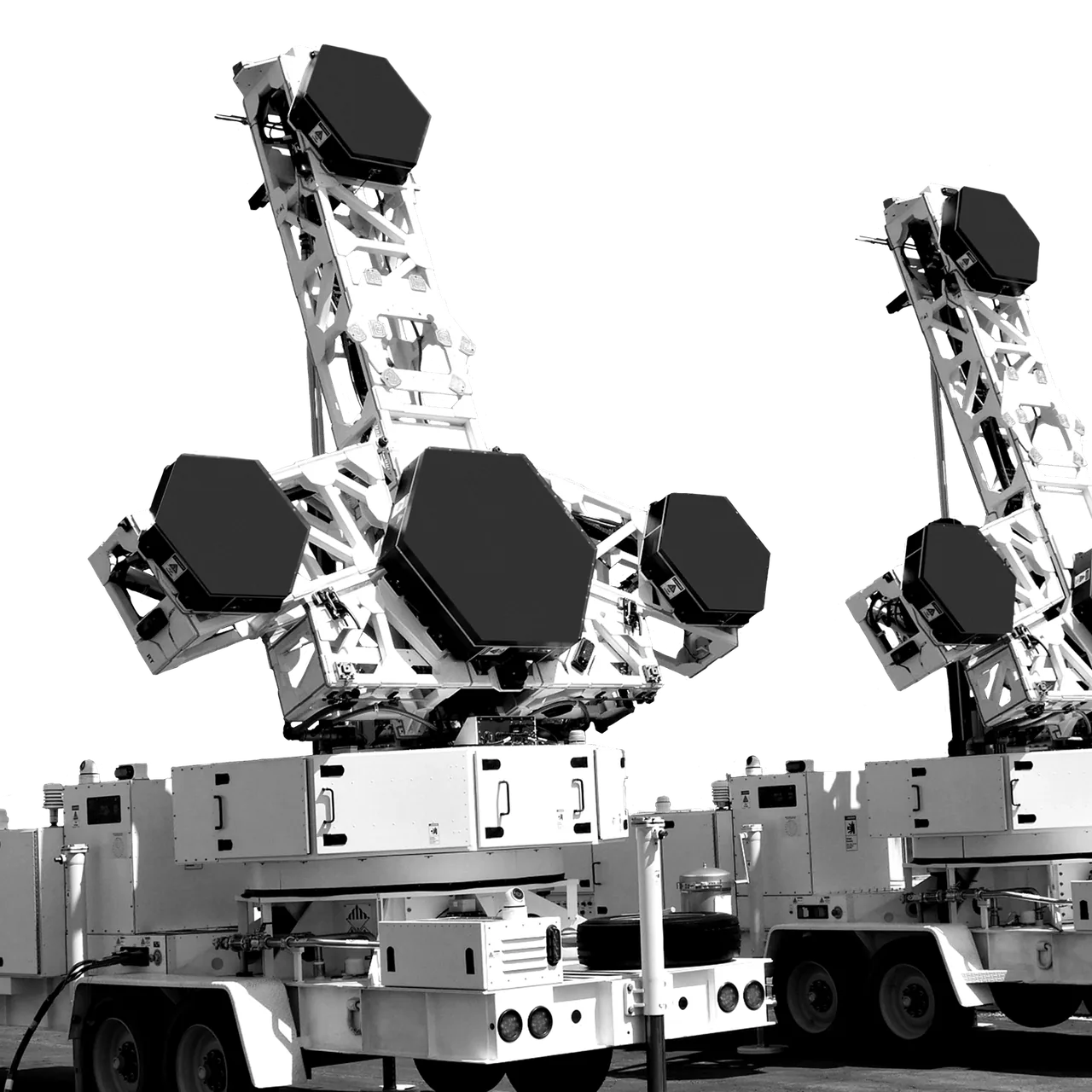 RRRP phased-array radars on trailers