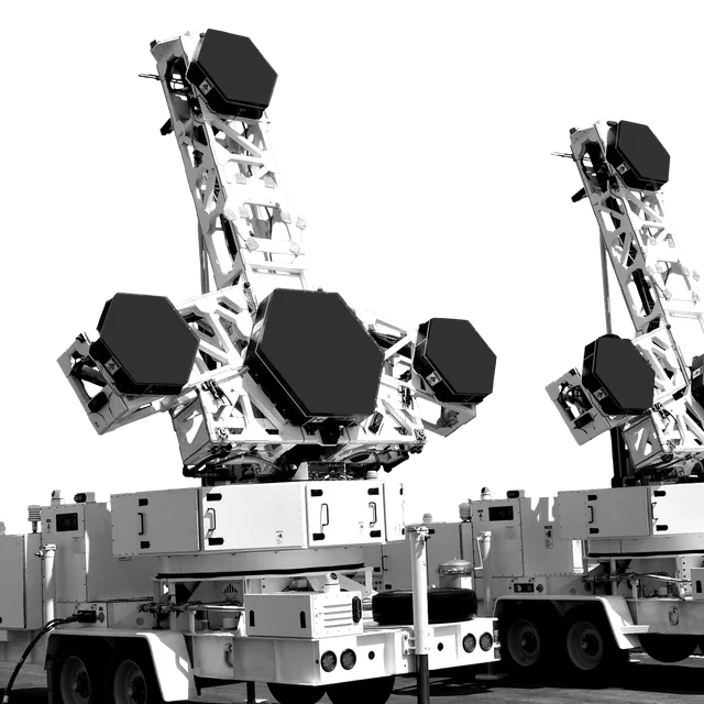 RRRP phased-array radars on trailers